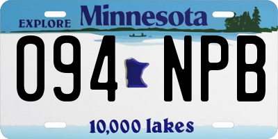 MN license plate 094NPB