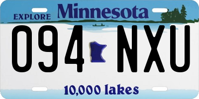 MN license plate 094NXU