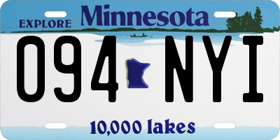 MN license plate 094NYI
