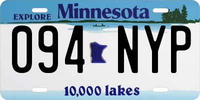 MN license plate 094NYP
