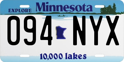 MN license plate 094NYX