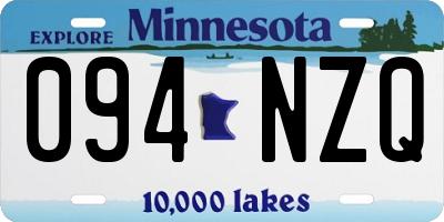 MN license plate 094NZQ