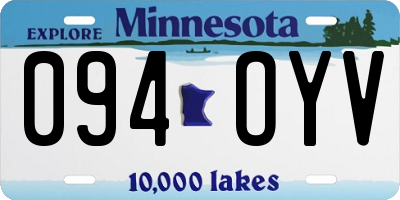 MN license plate 094OYV