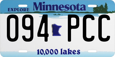 MN license plate 094PCC