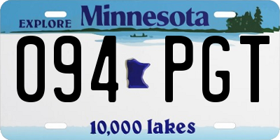 MN license plate 094PGT