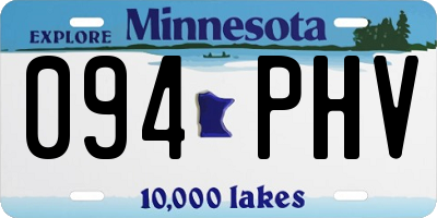 MN license plate 094PHV