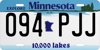 MN license plate 094PJJ