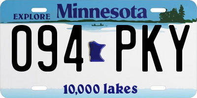 MN license plate 094PKY