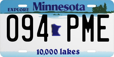 MN license plate 094PME