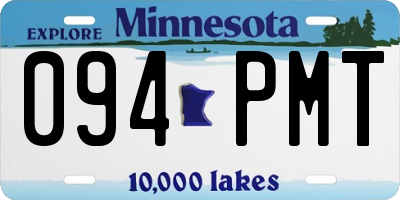 MN license plate 094PMT