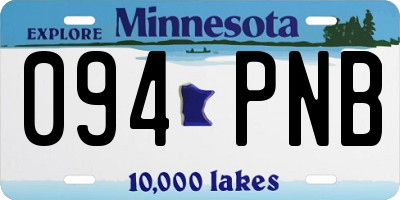 MN license plate 094PNB