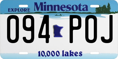 MN license plate 094POJ