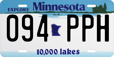 MN license plate 094PPH