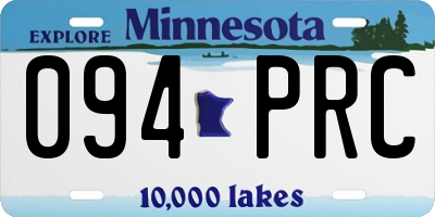 MN license plate 094PRC