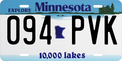 MN license plate 094PVK