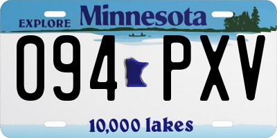 MN license plate 094PXV