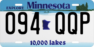 MN license plate 094QQP