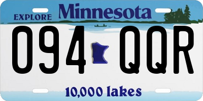 MN license plate 094QQR