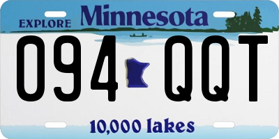 MN license plate 094QQT