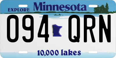 MN license plate 094QRN