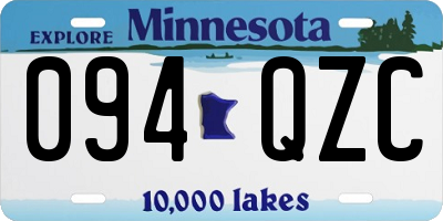 MN license plate 094QZC