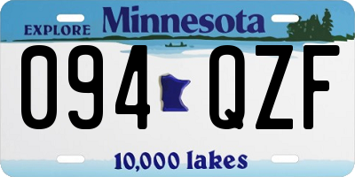 MN license plate 094QZF