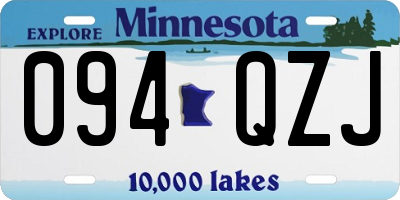 MN license plate 094QZJ