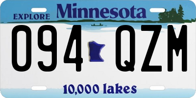 MN license plate 094QZM