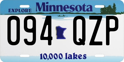 MN license plate 094QZP