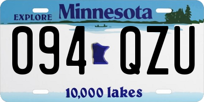 MN license plate 094QZU