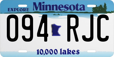 MN license plate 094RJC