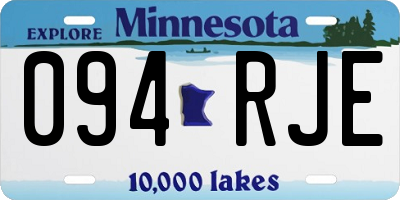 MN license plate 094RJE