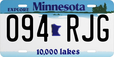 MN license plate 094RJG