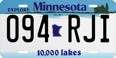 MN license plate 094RJI