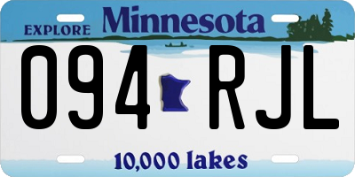 MN license plate 094RJL