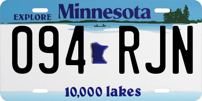 MN license plate 094RJN