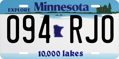 MN license plate 094RJO