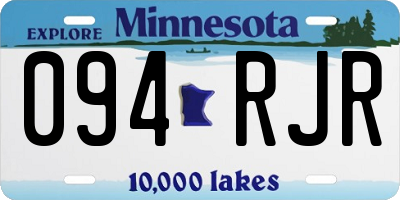 MN license plate 094RJR