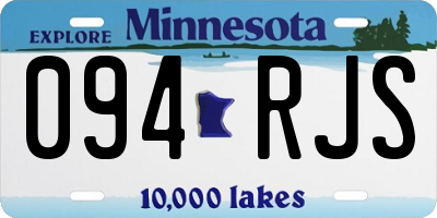 MN license plate 094RJS