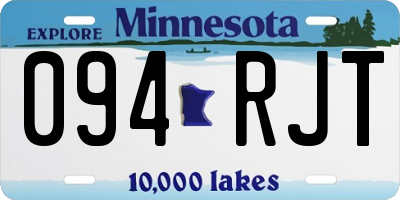 MN license plate 094RJT