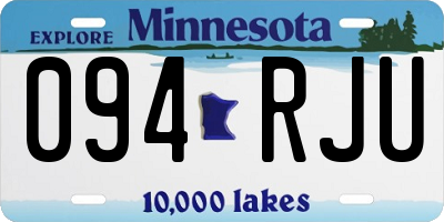MN license plate 094RJU