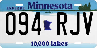 MN license plate 094RJV