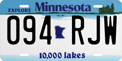 MN license plate 094RJW
