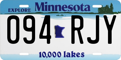 MN license plate 094RJY