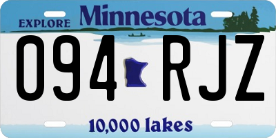 MN license plate 094RJZ