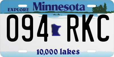 MN license plate 094RKC