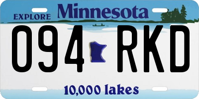 MN license plate 094RKD