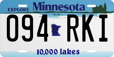 MN license plate 094RKI