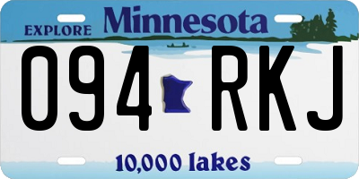 MN license plate 094RKJ