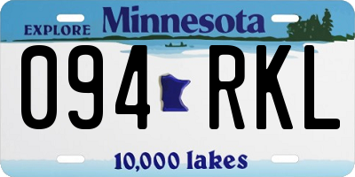 MN license plate 094RKL